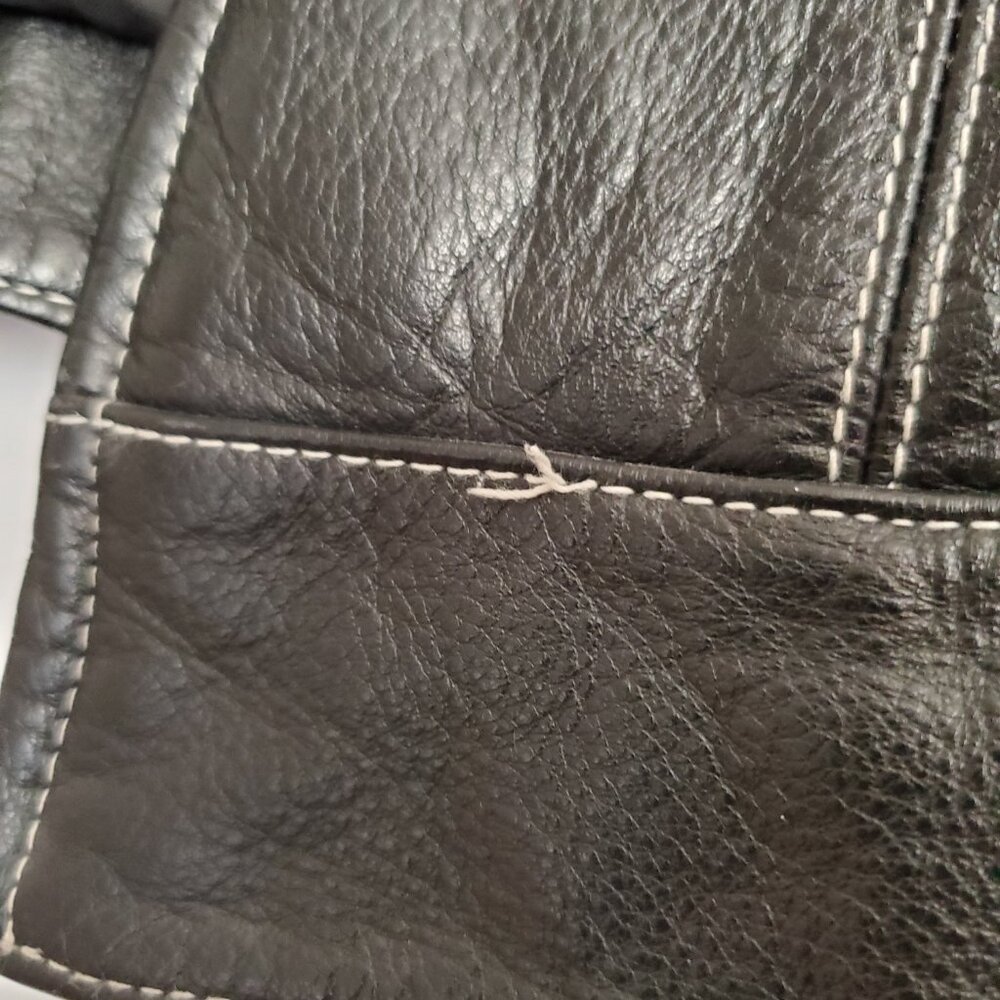 Women’s Vintage Wilsons Leather Cropped Moto Jacket Size M - Picture 8 of 9